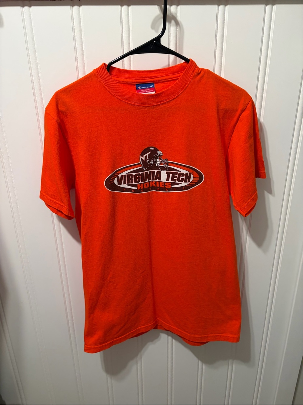 Vintage Champion Virginia Tech Hokies Football Tee SZ M PRISTINE CONDITION!!!
